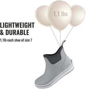 Bottes <span class=keywords><strong>de</strong></span> pont pour hommes cuissardes <span class=keywords><strong>de</strong></span> pêche en caoutchouc imperméables chaussures <span class=keywords><strong>de</strong></span> cheville courtes pour la navigation <span class=keywords><strong>de</strong></span> plaisance activités <span class=keywords><strong>de</strong></span> plein air taille 7-14 conception antidérapante - Product Image 6