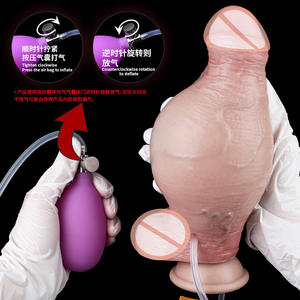 Neuer Simulations-<span class=keywords><strong>Dildo</strong></span> aus Medizinischem Silikon, Hautfarben, mit Spritze für Spritzfunktion, Aufblasbarer Hunde-<span class=keywords><strong>Dildo</strong></span>, Aufblasbare Dildos - Product Image 5