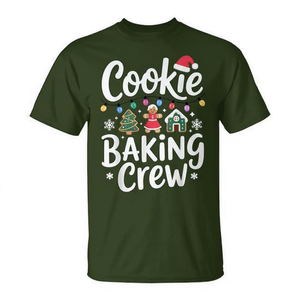 Camiseta navideña de Cookie Baking Crew, diseño festivo para la diversión familiar - Product Image 2