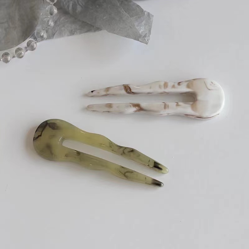 acetat french bun hairpin