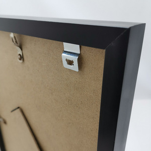 Clip de fixation pour câble métallique E1429, crochet à œil en fer pour montage de cadres photo, noir et argent - Product Image 4