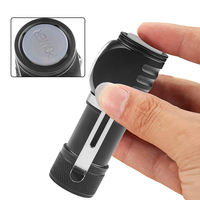 Lampu Kepala Mini USB C Terbaru yang Kuat, Dapat Diisi Ulang, 16340, 800lm, P8 LED, Senter Camping dengan Magnet di Ujungnya