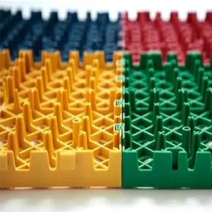 Approvisionnement d'usine <span class=keywords><strong>Protection</strong></span> de l'environnement 40*40*2cm Carrelages de sol de Garage en plastique PP anti-dérapant pour Carwash Garage Floor 4s Shop - Product Image 5