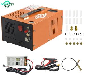 Compresseur d'air portable SolidTop 4500psi 30MPa 300bar PCP haute pression <span class=keywords><strong>sans</strong></span> huile refroidi par air 12V 110V 220V pour paintball, plongée sous-marine, voiture - Product Image 1