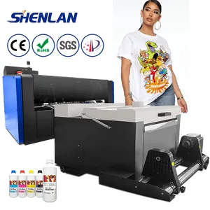 Máquina de impressão completa de impressora DTF para cabeça de impressão XP600 e máquina seca de agitação de pó