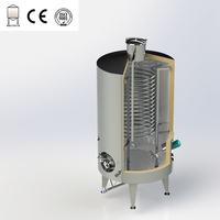 Cuve de fermentation de vin en acier inoxydable de qualité alimentaire 1000L avec capacité personnalisable