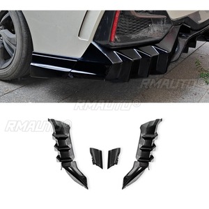 For Hond Civic 10th Generation Sedan Styling Kits Rear Bumper <b>Splitters</b> Diffuser Rear Bumper Lip <b>Splitters</b> Diffuse Body Kit - Product Image 4