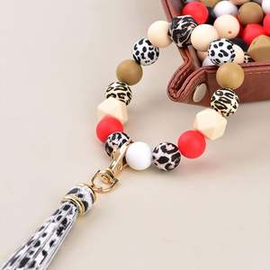 10% de réduction de qualité alimentaire 15mm collier de dentition pour bébé perles de silicone imprimées léopard personnalisées pour la fabrication de bijoux à bricoler soi-même - Product Image 5