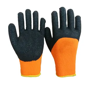 Avec Vente en gros de nouveaux produits Travaux de construction Gant en latex polyester coloré Gants en latex bon marché