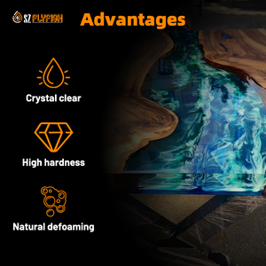 Không có vết nứt nhiệt 2:<span class=keywords><strong>1</strong></span> nhựa <span class=keywords><strong>Epoxy</strong></span>-Sâu đổ nhựa tinh thể rõ ràng cho các dự án bảng sông nhựa - Product Image 3