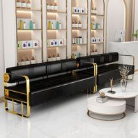 İnternet fenomeni Çin malı dayanıklı minimalist modern paslanmaz çelik ticari salon kanepe bekleme bankı lüks tarzı kanepe sandalye