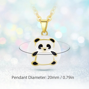 Alta calidad Angel Caller embarazo carillón joyería calmante sonido colgante armonía Bola bola Collar chapado en oro Panda joyería - Product Image 2