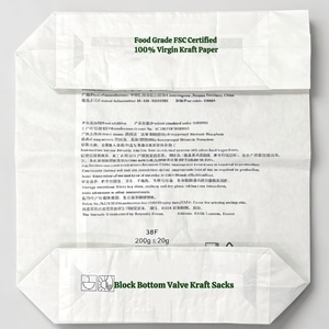 <span class=keywords><strong>Sac</strong></span> en papier kraft BRC avec valve, 25 kg, fond carré, personnalisable, recyclable, durable, <span class=keywords><strong>pour</strong></span> poudre chimique et résine, emballage haute résistance, OEM - Product Image 1
