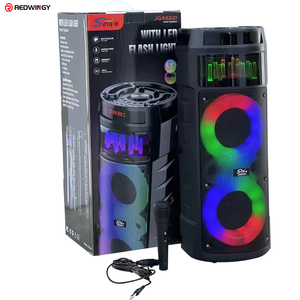 Redwingy JQS6221 Dual 6.5 pollici 30W migliori altoparlanti alimentati portatile <span class=keywords><strong>Mic</strong></span> e Pa sistema RGB luce all'aperto altoparlanti di indirizzo pubblico - Product Image 3
