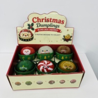 Cadeau de Noël : Jouets Squishy Mignons en forme de Boulettes de Noël (Bao Bao), Jouets Anti-stress à Presser, Jouets Boîte Mystère pour Faveur de Fête