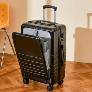 Bagage à main neutre, bagage léger en ABS à coque rigide avec poche avant et roues pivotantes - Product Image 3