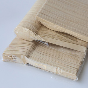 Cubiertos Desechables Ecológicos de 170 mm, Cuchara, Tenedor y <span class=keywords><strong>Cuchillo</strong></span> de Viaje, Logotipo Personalizado, Biodegradables, Juego de Cubiertos con Empaque de Bambú Kraft para Fiestas - Product Image 3