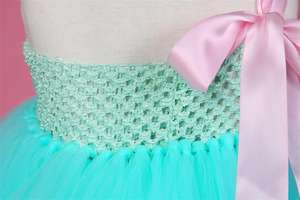 Bambine <span class=keywords><strong>sposa</strong></span> rosa fiore ragazza Tutu abito per bambini abiti per festa di compleanno 3D pizzo 2025 blu reale bambini di pasqua Chiffon - Product Image 5