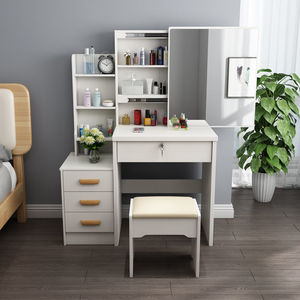 Bán buôn bàn trang điểm với LED Gương trang điểm vanities mặc quần áo gương hiện đại bàn trang điểm hộp thông đồ nội thất bằng gỗ nhà - Product Image 4