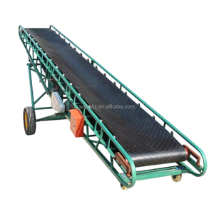 Kum ve çakıl yüksek QualityBelt konveyörler için ayarlanabilir hız paslanmaz çelik kemer ile toptan görev kauçuk konveyörler - Product Image 6