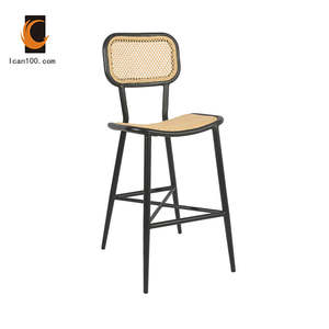Taburete alto de ratán para exterior de la ciudad, silla tabouret para Bar - Product Image 3
