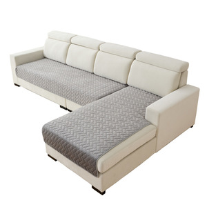 Modern Flannel <b>Sofa</b> <b>Cushion</b> <b>Large</b> Size Grid Pattern Waterproof Modular <b>Sofa</b> Cover One Piece Anti Slip Cat Scratch Protection - Product Image 1