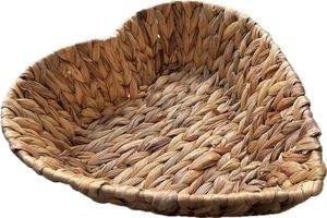 Yulin Jiafu Heart-Shaped Gift Basket Valentine's and <strong>Easter</strong> Natural Water Hyacinth <strong>Hamper</strong> - Product Image 2