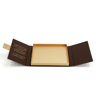 Emballage de boîte en papier pour expérience d'ouverture de boîte à double porte de luxe pour les aliments sucrés, les dattes, les chocolats, les coffrets cadeaux