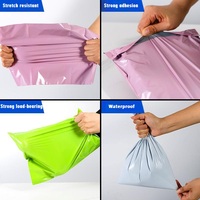 Écologique 170*300mm Noir Paquet En Plastique Colis Tissu Emballage Enveloppe Poly Mailer Sac Polymailer