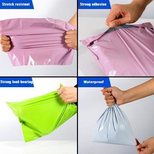 Eco-friendly 170*300mm Pacote Plástico Preto Pacote Pano Embalagem Envelope Poly Mailer Bag Polymailer - Product Image 2