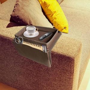 Organisateur de rangement pliable pour canapé et chevet, en toile personnalisée, écologique, avec poches suspendues - Product Image 4