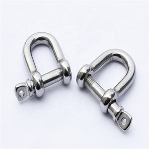 Dシャックルステンレス鋼31612mmカスタマイズされた研磨鋳造および鍛造グレード6ストレートシャックル、スクリューカラーピンメトリック - Product Image 3