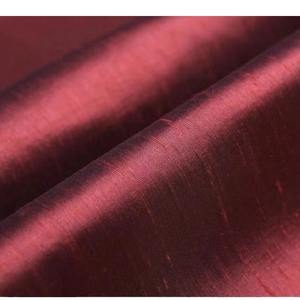 Deux tons slub satin <span class=keywords><strong>doupion</strong></span> <span class=keywords><strong>tissu</strong></span> adapté pour les femmes robe rideau tapisserie d'ameublement - Product Image 2