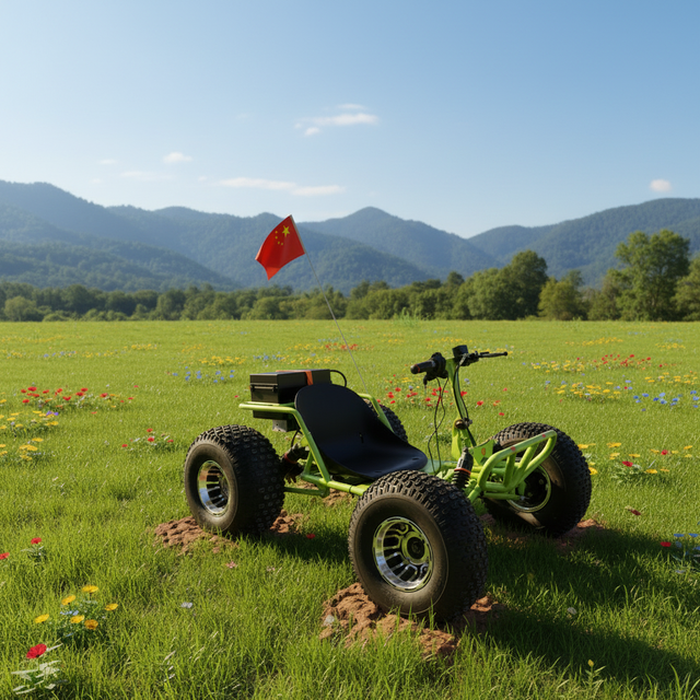 Premium Lithium Battery Electric Go Kart 1000W 48V 25A Chain Backyard Track Racing Outdoor Adventure Fast Eco-Friendly Ride New