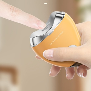 Cortauñas Eléctrico Recargable para Niños con Cuchilla Curva Automática, Mango de Plástico, Tipo Belleza, con Luz LED - Product Image 1