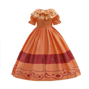 Promozione ragazze abiti fantasiosi per carnevale Halloween <span class=keywords><strong>vestito</strong></span> da principessa Isabella Encanto Mirabel Costume Cosplay madrigale con borsa - Product Image 2