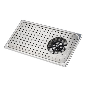 Recessed Stainless Steel High Pressure Glass Rinser, Sink Insert Cup <b>Washer</b> with Drain Holes for Bar Kitchen - Product Image 4