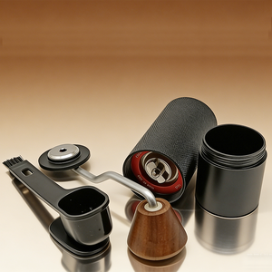 Moulin à café manuel portable en acier inoxydable à meules coniques, capacité 30g, en alliage d'aluminium, écologique – Offre spéciale - Product Image 5