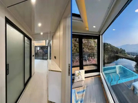 Maison Capsule Spatiale de Luxe Préfabriquée Modulaire, Mini-Maison Intelligente, Cabine Portable pour Hôtels, Villas et Projets Commerciaux