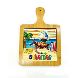 Nouveaux Sets de Table Promotionnels Personnalisés en Céramique Style Classique avec Base en Bambou Écologique pour la Maison et la Cuisine (Bahamas) - Product Image 2