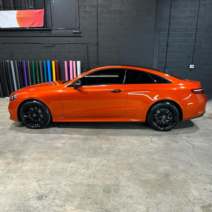 <span class=keywords><strong>Film</strong></span> de protection de peinture automobile PET métallisé orange vif, rouleau de 1,52*16m, luxe, anti-UV, anti-jaunissement - Product Image 2