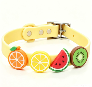 Nuovo Collare per Cani Fai-da-Te in Stile Cartone Animato con <span class=keywords><strong>Nome</strong></span> Personalizzato e Lettere in Silicone Morbido, Impermeabile e Regolabile per Tutte le Stagioni - Product Image 5