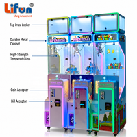 LIFUN 18'' Super Mega Claw Grabber Machine, machine à monnayeur personnalisable avec plusieurs modes de paiement, appareil de divertissement pour les points de vente au détail