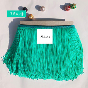 Viền Ren Tua Rua Dọc Dày <span class=keywords><strong>2</strong></span> Lớp Polyester 20Cm Rộng Cho Phụ Kiện Trang Phục Khiêu Vũ Latin Và Rèm - Product Image 3