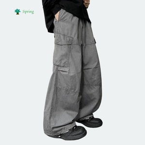 <span class=keywords><strong>Pantalon</strong></span> cargo coupe droite décontracté en polyester/coton délavé, coupe-vent et respirant, collection Printemps 2026 - Product Image 2