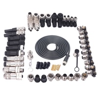 Connecteur M12 circulaire étanche IP67 industriel pour câble, 3, 7, 8, 9, 10, 12, 13, 14, 16 broches (M5, M8, M9, M16, M23, 7/8, 2, 3, 4, 5, 6, 7, 8, 9, 10, 12, 13, 14, 16)