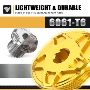 Tapón de tapa de tornillo de sincronización de motor de aluminio NICECNC para <span class=keywords><strong>SUZUKI</strong></span> <span class=keywords><strong>DRZ</strong></span> <span class=keywords><strong>400</strong></span> S <span class=keywords><strong>SM</strong></span> 2000 2001 2002-2024 09248-14011 09259-36016-20H - Product Image 2