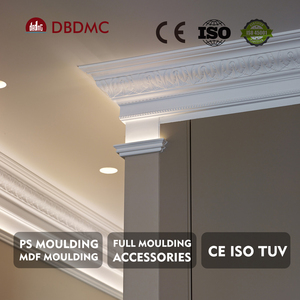 Hiện đại màu trắng sơn lót tường gỗ ván chân tường sử dụng trong nhà 3 mét độ dày phù hợp với sàn gỗ Ốp chân tường căn hộ trang trí nội thất khuôn - Product Image 3