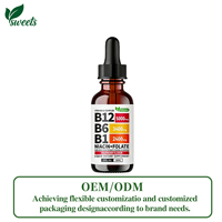Pommade personnalisée en gros de vitamines B12+B6 pour adultes, stimulant immunitaire, multivitamines énergisantes, 60 ml, minéraux 3 ml par dose
