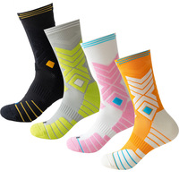 Chaussettes de sport professionnelles pour jeunes athlètes de basketball, épaisses et rembourrées, pour l'extérieur